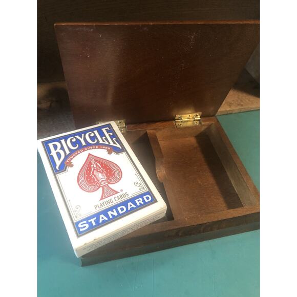 Mallard Duck Decoy Wood Box Double Card Deck Holder 1982 Men’s Christmas Gift  - Picture 7 of 7